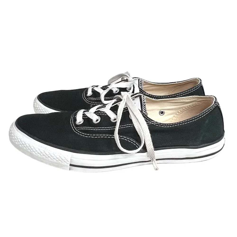 Converse All Star Black & White Canvas Low-Top CVO Ox Unisex Sneakers Size 11